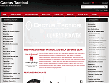 Tablet Screenshot of cactustactical.com